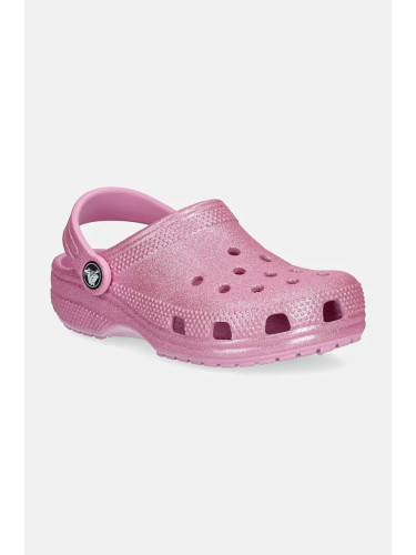 Детски чехли Crocs CLASSIC GLITTER CLOG в розово 206993