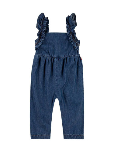 Бебешки гащеризон Levi's RUFFLE STRAP JUMPSUIT в зелено 1EK963