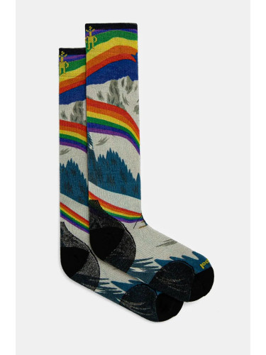 Ски чорапи Smartwool Zero Cushion Rainbow Trails Print SW002619