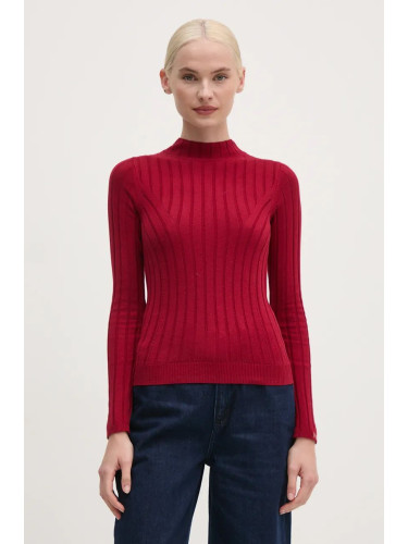 Пуловер Pepe Jeans IZABEL TURTLENECK дамски в червено  PL702224