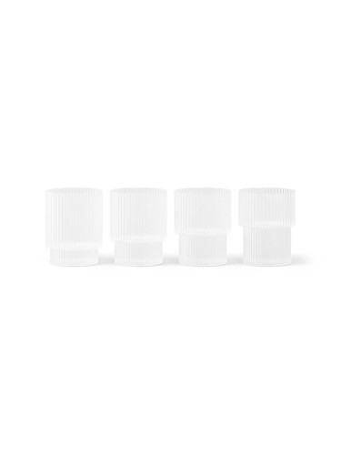 Комплект чаши ferm LIVING Ripple Small Glasses 60 ml (4 броя)