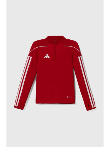 Детски суичър adidas Performance TIRO23L TR TOPY в червено с апликация HS3489