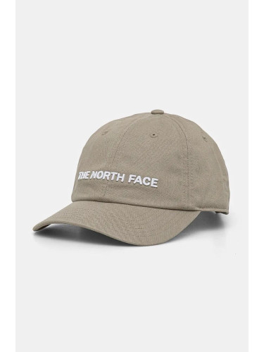 Шапка с козирка The North Face Roomy Norm Hat в сиво с апликация NF0A7WHP98I1