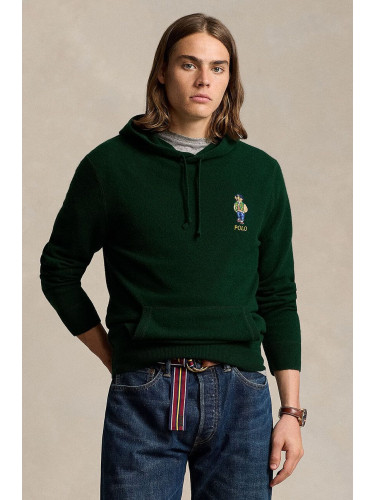 Вълнен пуловер Polo Ralph Lauren мъжки в зелено  710946003