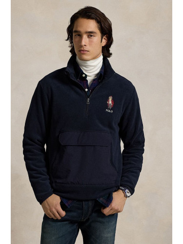 Суичър Polo Ralph Lauren в тъмносиньо с изчистен дизайн 710951649