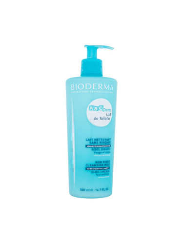 BIODERMA ABCDerm Non Rinse Cleansing Milk Тоалетно мляко за деца 500 ml