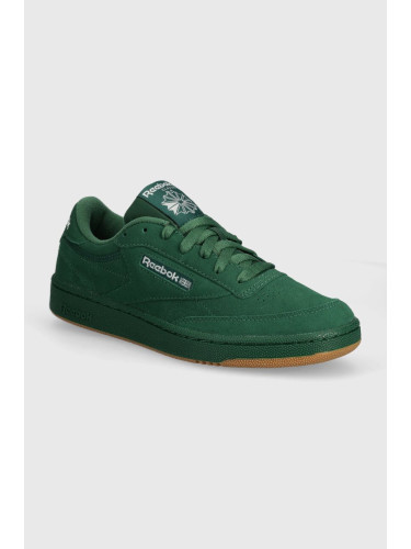 Велурени маратонки Reebok Classic Club C 85 в зелено 100074451