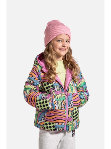 Детско яке с две лица Coccodrillo в розово OUTERWEAR GIRL KIDS