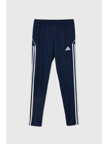 Детски спортен панталон adidas Performance TIRO23L TR PNTY в тъмносиньо с апликация HS3495