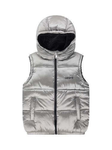 Детски елек с две лица Levi's REVERSIBLE VEST в бяло 3EL266