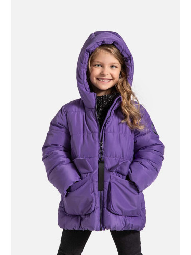 Детско яке Coccodrillo в лилаво OUTERWEAR GIRL KIDS