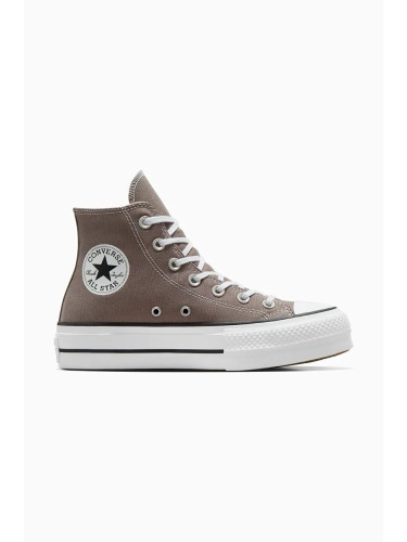 Високи кецове Converse Chuck Taylor All Star Lift в кафяво A12309C