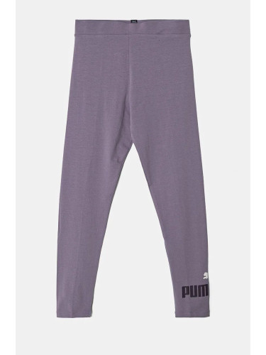 Детски клин Puma ESS Logo Leggings в лилаво с принт 671133