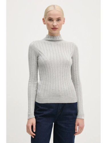 Пуловер Pepe Jeans IZABEL TURTLENECK дамски в сиво  PL702224