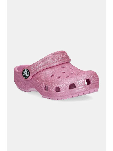 Детски чехли Crocs CLASSIC GLITTER CLOG в розово 206992