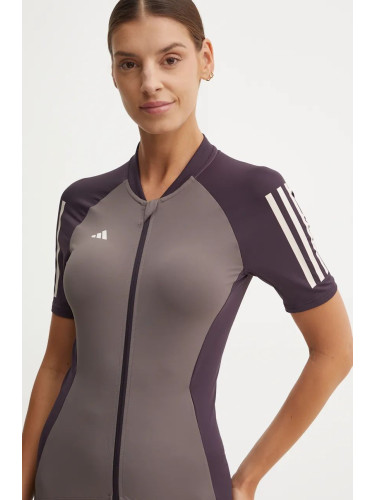 Вело тениска adidas Performance Essentials в сиво IT3413