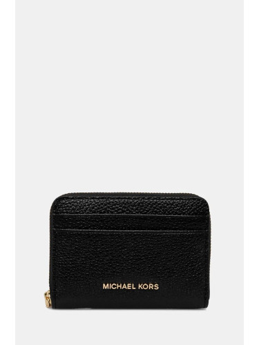 Кожен портфейл MICHAEL Michael Kors дамски в черно 32T4GJ6Z5L