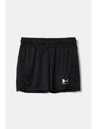 Детски къси панталони Under Armour G s Ch. Knit Short в черно с принт с регулируема талия 1379457