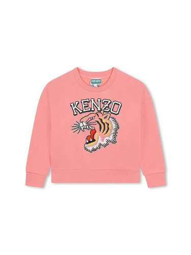 Детски суичър Kenzo Kids в розово с принт K60692