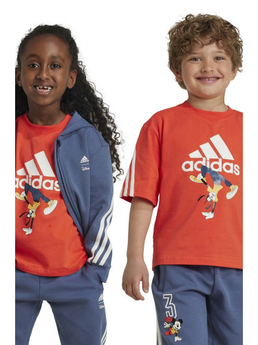 Детска тениска adidas x Disney, LK DY MM T в оранжево с принт IV9631