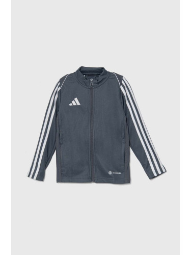 Детски суичър adidas Performance TIRO23L TRKTY в сиво с апликация HS3523