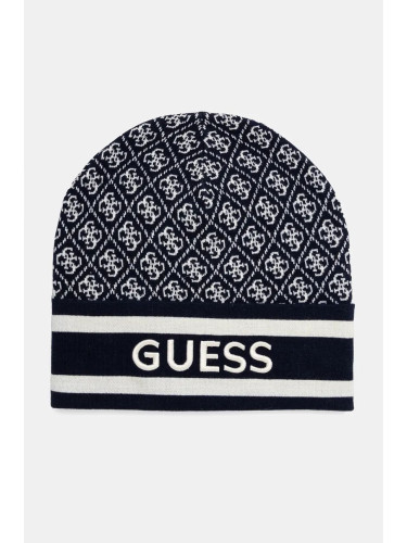 Шапка Guess SEVYN в тъмносиньо  W4BZ21 Z3JD2