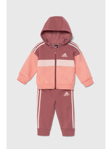 Бебешки анцуг adidas I 3S TIB FL TS в розово IV7394