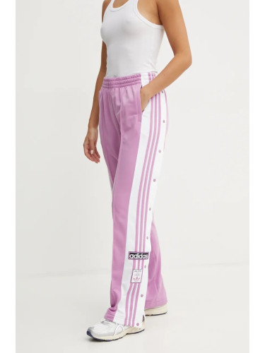 Спортен панталон adidas Originals Adibreak Pant в лилаво с десен IY2129