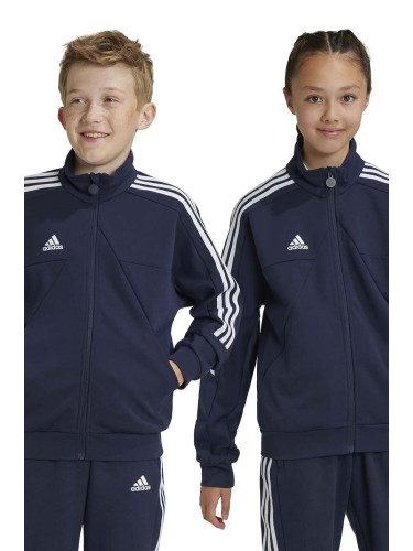 Детски суичър adidas J HOT TTOP в тъмносиньо с апликация IY3209