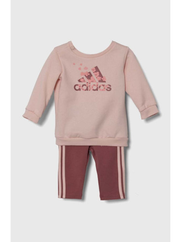 Бебешки анцуг adidas IG FLWR LEG SET в розово IV7387