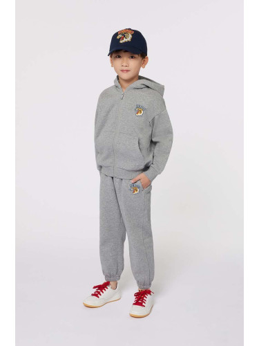 Детски спортен комплект Kenzo Kids в сиво K60727