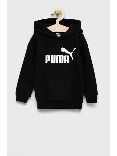 Детски суичър Puma 586965 в черно с принт