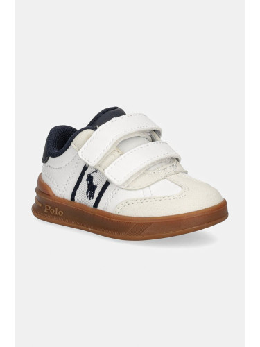 Детски маратонки Polo Ralph Lauren HERITAGE COURT III EZ T-TOE в бяло RL00503100