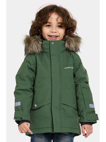 Didriksons BJÄRVEN KIDS PARKA в зелено 505470