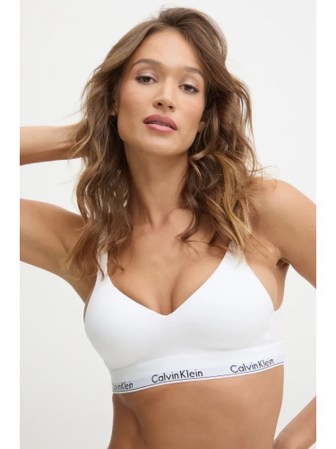 Сутиен Calvin Klein Underwear в бяло с меланжов десен 000QF7900E