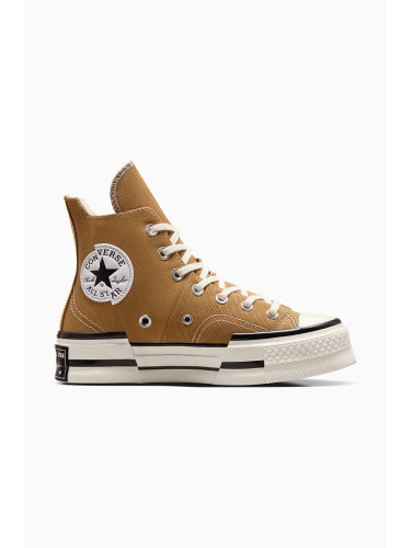 Високи кецове Converse Chuck 70 Plus в кафяво A12321C