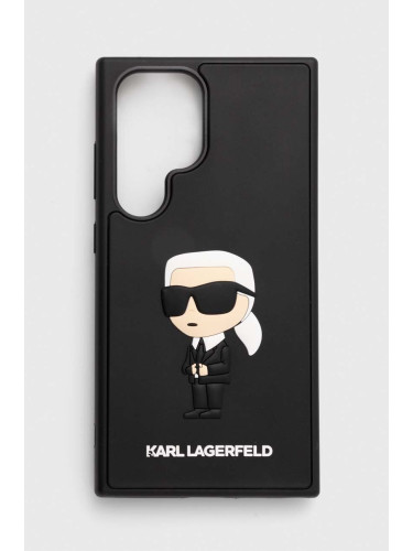 Кейс за телефон Karl Lagerfeld S24 Ultra S928 в черно KLHCS24L3DRKINK