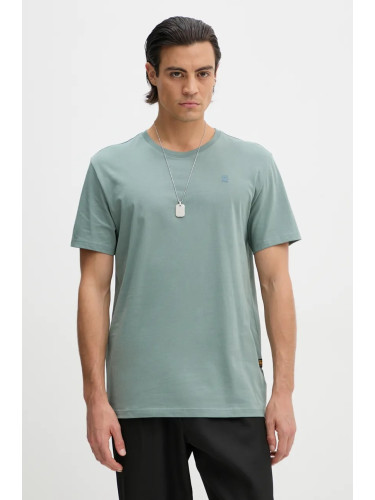 Памучна тениска G-Star в бяло с изчистен дизайн D16411-336