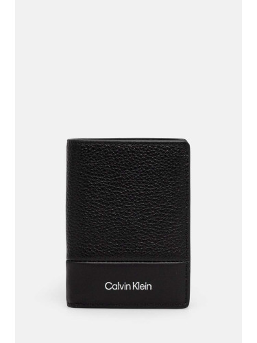 Кожен портфейл Calvin Klein мъжки в черно K50K512303