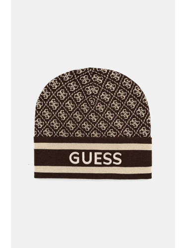 Шапка Guess SEVYN в кафяво  W4BZ21 Z3JD2