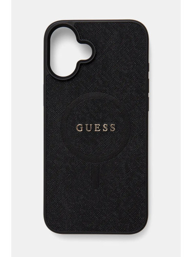 Кейс за телефон Guess iPhone 16 Plus 6.7 в черно GUHMP16MPSAHMCK