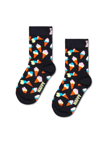 Детски чорапи Happy Socks Kids Ice Cream Sock в черно P001452