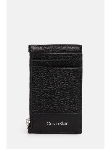 Кожен портфейл Calvin Klein мъжки в черно K50K512310