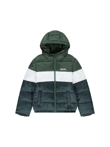 Детско яке Levi's BOY'S COLOR BLOCK PUFFER в зелено 8EL263