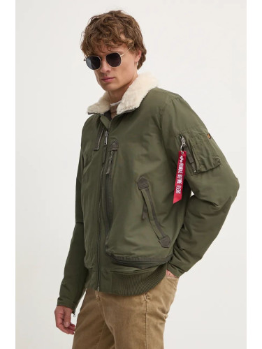 Яке бомбър Alpha Industries в зелено зимен модел 148128