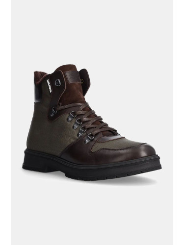 Обувки Tommy Hilfiger HILFIGER WARM CORDURA MIX BOOT в зелено FM0FM05180