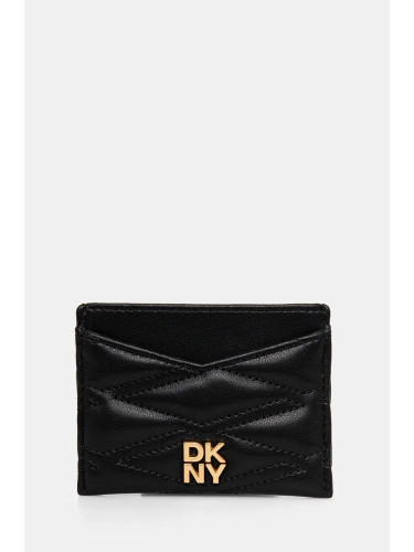 Кожен калъф за карти Dkny в черно R43ZKG77