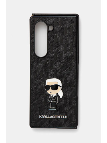 Кейс за телефон Karl Lagerfeld Z Fold6 F956 в черно KLHCZFD6SAPKINPKK