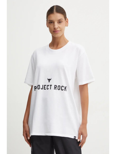 Тениска Under Armour Project Rock в бяло 1386440