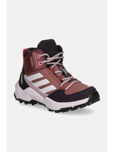 Детски обувки adidas TERREX TERREX AX4R R.RDY MID в лилаво IF6519